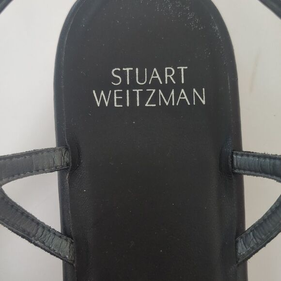 Stuart Weitzman leather tassel ankle strap sandal - Picture 5 of 10
